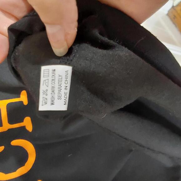 Halloween black long sleeve Badass Witch vneck shirt, Small - Picture 4 of 6